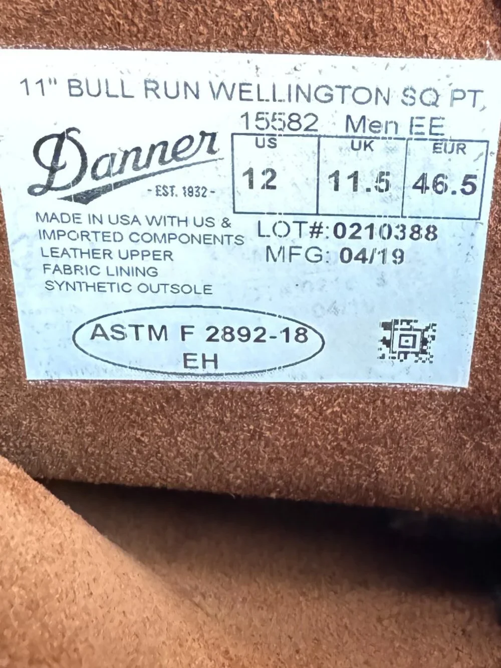 Danner Bull Run Wellington Square Toe 11